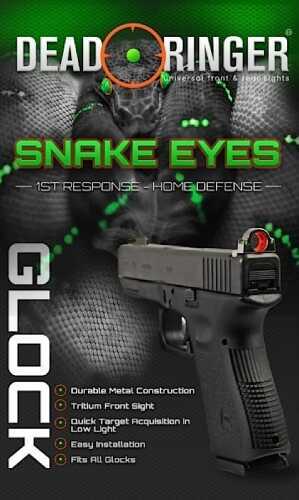 Snake Eyes Pistol Sight - GP 2 Front and Rear Combo Md: DR4569