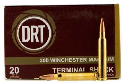 300 Winchester Magnum 20 Rounds Ammunition Dynamic Research Technologies 150 Grain Boat Tail Hollow Point