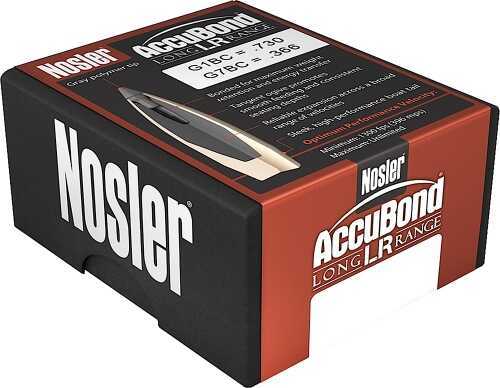 Nosler Accubond LR 7mm 168 Grains Spitzer Bulets 100 Per Box 58623