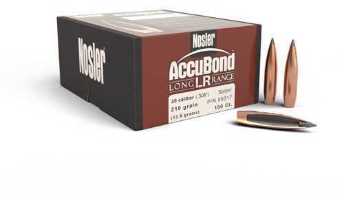 Nosler Accubond LR 30 Caliber 210 Grain Bullets 100CT