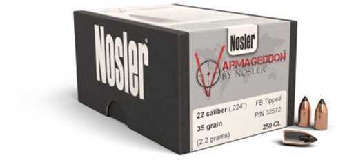Nosler Varmageddon 22 Caliber FB Tipped 35 Grains Bullets 100 Per Box