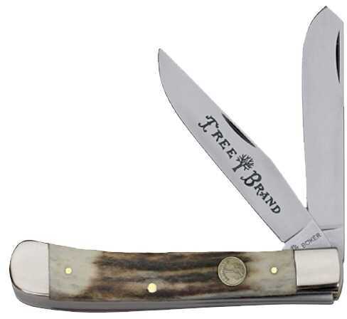 Boker USA Inc. Bok Trapper Stag 4.25" Stainless Steel 110729