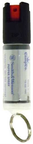 Click to see larger image. Smith & Wesson SW Pepper Spray/CampCo 1201 15% Clear Key Cap Ring .5 Oz