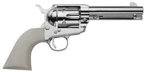 Traditions Frontier 1873 45 Colt 5.5"Barrel Nickel Single Action White PVC Revolver SAT73132