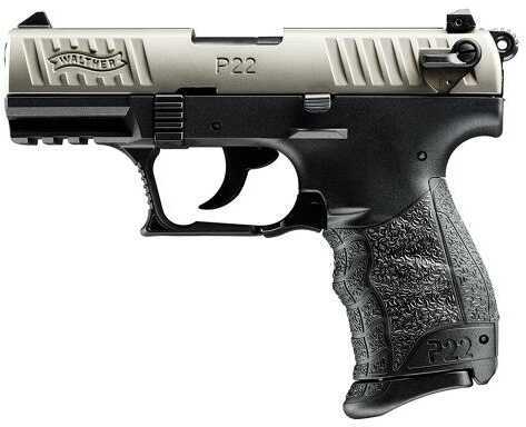 Click to see larger image. Walther P22 Pistol 22 Long Rifle Nickel 3.42" Barrel Semi Automatic USA 5120325
