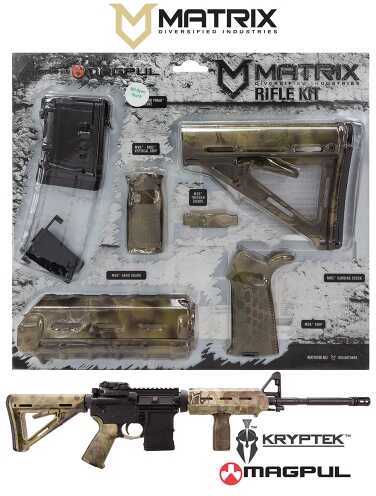 Matrix Diversified Industries MDI MAGMIL62-KM Magpul MOE Kit 10 Rounds Poly AR-15 Kryptek Mandrake