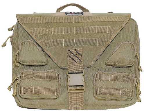 G Outdoors Inc. G*OUTDOORS Tactical Briefcase Tan 1000D Nylon w/Teflon Coating T1351BCT