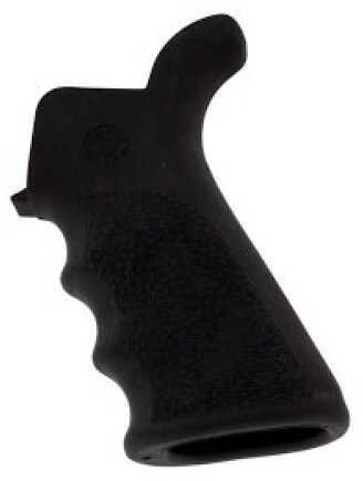 Hogue AR-15 Rubber Grip Beavertail w/Finger Grooves Black 15020