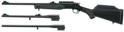 Rossi Matched Set Trifecta Youth 243 Winchester/22 Long Rifle/410 Gauge 22"/18.5"/22" Barrels Single Shot Blued Break Open S41022243YBS