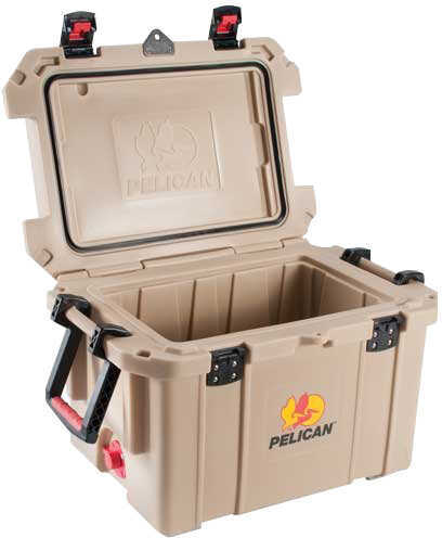 Pelican ProGear Cooler 35QT Elite Sloped Drain Fish Scale Tan 35QTTAN