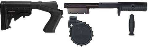 Adaptive Tactical Venom Conv Kit 12 Gauge Black Kit Includes 10 Rounds Drum Mag Standard Forend and Stock Mossberg SE-500 Series