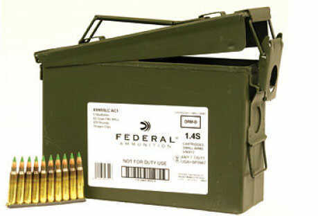 Click to see larger image. 5.56mm Nato 420 Rounds Ammunition Federal Cartridge 55 Grain Full Metal Jacket