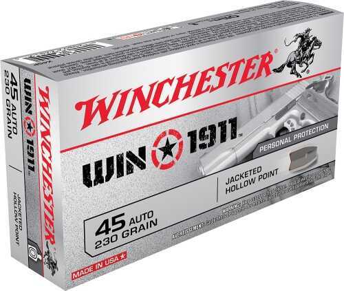 45 ACP 50 Rounds Ammunition Winchester 230 Grain Hollow Point