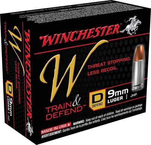 9mm Luger 20 Rounds Ammunition Winchester 147 Grain Hollow Point