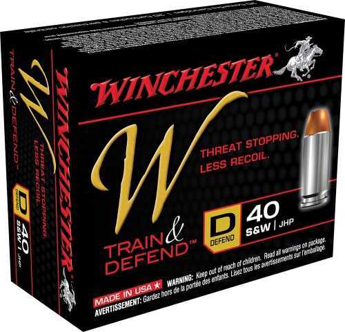 40 S&W 20 Rounds Ammunition Winchester 180 Grain Hollow Point