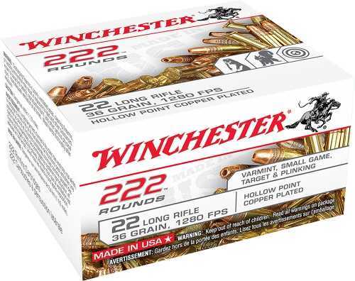22 Long Rifle 222 Rounds Ammunition Winchester 36 Grain Hollow Point