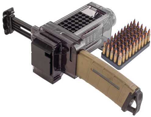 Caldwell AR-15 Mag Charger 223 Rem,556<span style="font-weight:bolder; ">,204</span> <span style="font-weight:bolder; ">Ruger</span> 50 Rounds Clear Polycarbonate 397488