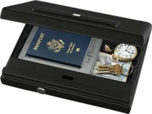 Stack-On Biometric Lock Large Portable Safe 12.11" W X 12.5" D X 2.52" H Black Md: PC1665B