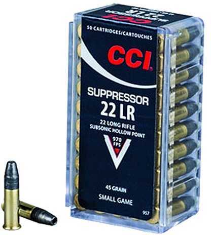 22 Long Rifle 50 Rounds Ammunition CCI 45 Grain Hollow Point