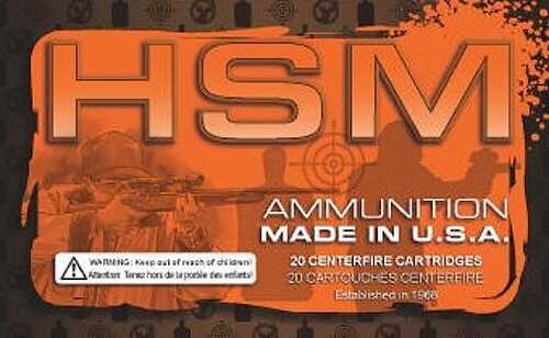 9mm Luger 50 Rounds Ammunition HSM 124 Grain Full Metal Jacket