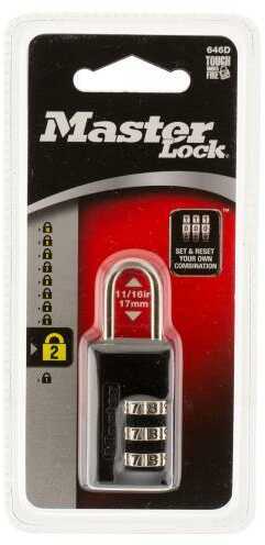 Master Lock 646D Wide Set Combination Black-img-0