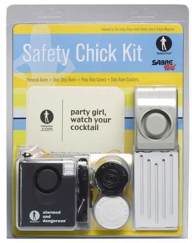 Security Equipment Corporation Sabre Safety Chick Date Rape Coasters, Door & Personal Alarm SCK02
