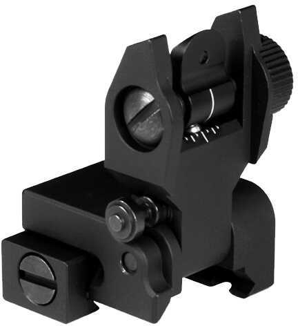 Aim Sports Inc. AR Low Profile Flip Up Rear Sights AR-15 Black MT201