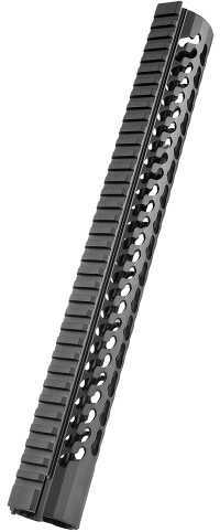 Samson Manufacturing Corp. Keymod Evolution Rail For AR-15 15 " Rifle Length Super Slim Free Float Handguard Black KM-EV