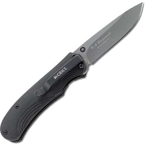 Columbia River Knife & Tool Incendor Folding Bead Blast Grey TiNitride Plain Drop Point Fire Safe And Outburst Ass
