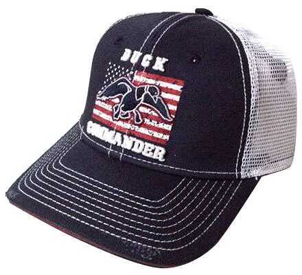Duck Commander Flag Navy/White Hat Mesh One Size Cotton/Poly DHNWF