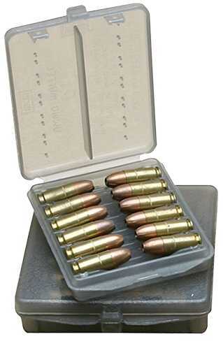 MTM Handgun Ammunition Wallet 38/357 6-12 Rounds Polyethylene Clear Smoke W128B