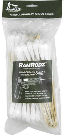 Ramrodz Barrel Cleaner 45 Caliber Cotton Swab 8" 75 Pack 45075