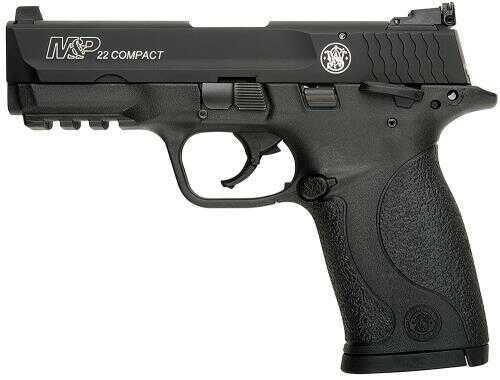Smith & Wesson M&P 22 Compact Single 22 Long Rifle Semi Automatic Pistol 3.6" Threaded Barrel 10+1 Rounds Black Poly Grip 108390