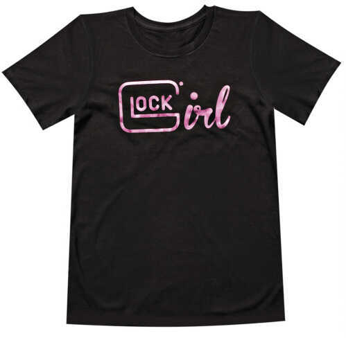 Glock Short Sleeve Girl T-Shirt Black Medium Cotton AA46002