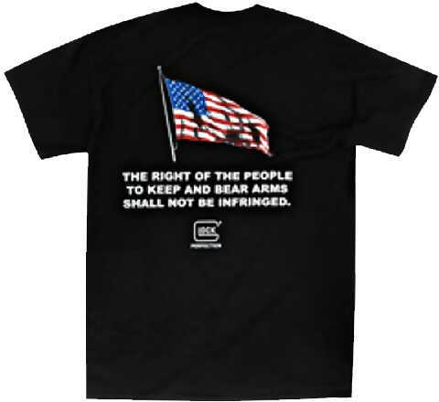 Glock 2nd Amendment T-Shirt Black X-Large Cotton/Polyester Short Sleeve AA49010