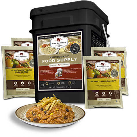 Click to see larger image. Prepper Pack 52 Serving Bucket Grab & Go Wise Company 01-152 Long Term