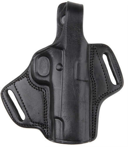 Bulldog Cases Deluxe Molded Automatic Holster w/Thumb Break RH Large Leather Black LMHL