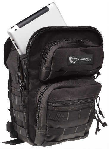 Drago Gear Sentry Pack for iPad Backpack 600D Polyester 13"x10"x7" Black 14306BL