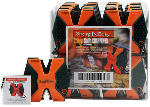 Accusharp SharpNEasy 2Step Sharpener Ceramic Stone Fine/Coarse 24Pk Orange 335CD