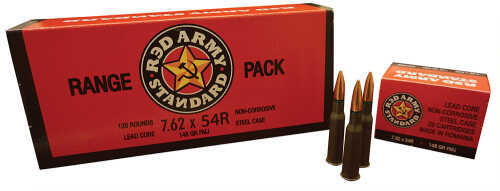 7.62X54mm Russian 20 Rounds Ammunition Red Army Standard 148 Grain Full Metal Jacket