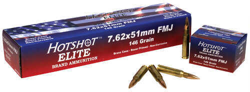 7.62 NATO 20 Rounds Ammunition Century Arms 147 Grain Full Metal Jacket