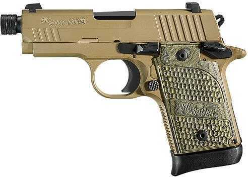 Sig Sauer P938 Scorpion 9mm Luger 3.4" Barrel 6 Round Flat Dark Earth Semi Automatic Pistol 938-9-SCPN-TB