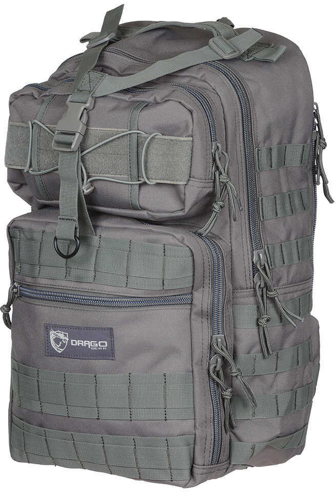 Drago Gear Atlus Sling Pack Backpack Tactical 600D Polyester 19"x11"x10" Grey 14308GY