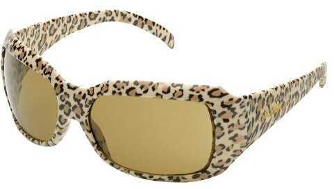 Elvex Chica Polycarbonate Shooting Glasses, Brown Tint Lens With Leopard Frame Md: SG42BRLEO