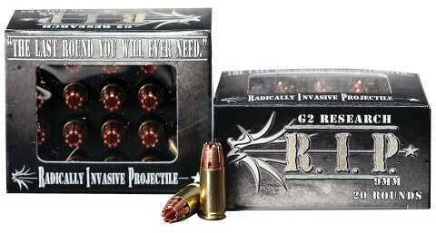 G2 Research Rip 9MM Radically Invasive Projectile 92 Grains Hollow Point 20Box/25Case