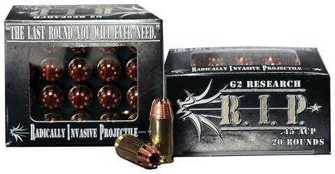 45 ACP 20 Rounds Ammunition G2 Research 158 Grain Hollow Point