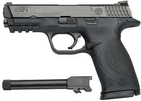 Pistol Smith & Wesson M&P 9 with Extra Threaded Barrel Double 9mm Luger 4.3" 17+1 Black Poly Grip 150922