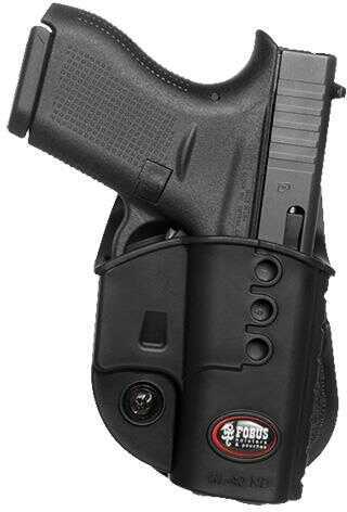 Fobus Evolution Paddle Holster for Glock 42 Left Hand Polymer Black GL42NDLH