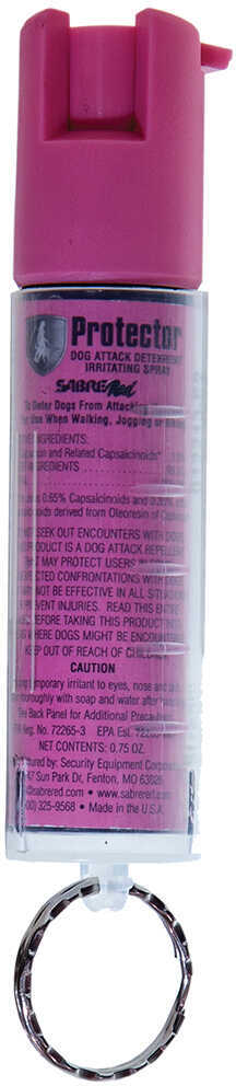 Sabre <span style="font-weight:bolder; ">Pink</span> Protector Dog Spray With Key Ring Md: SRPNBCPKR02