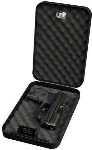 Bulldog Cases Personal Safe 9.5" x 6.5" x 2" Black Finish w/Key Lock and Security Cable BD1121